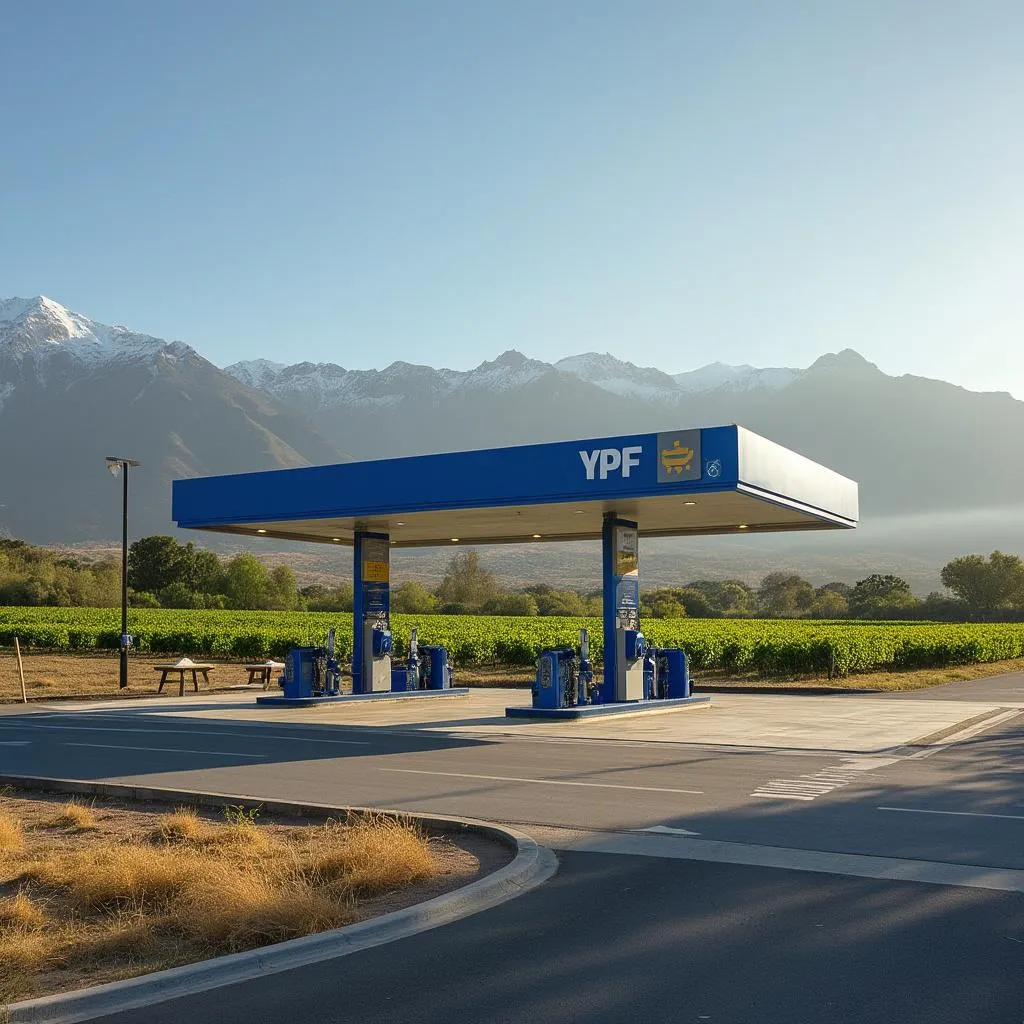 Estación YPF en Mendoza